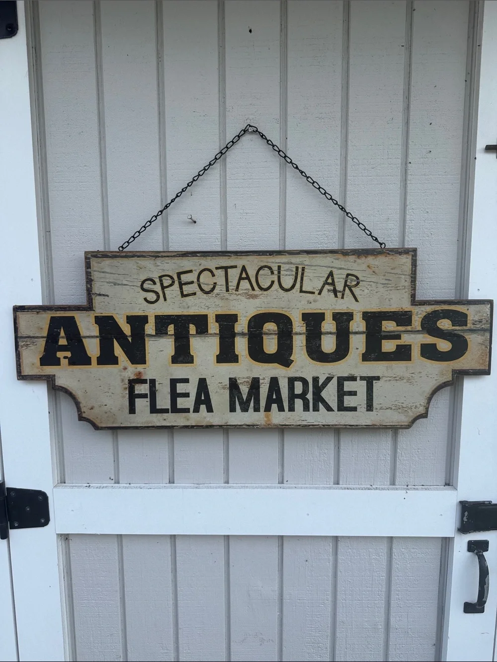 Antiques Flea Market Wall Sign
